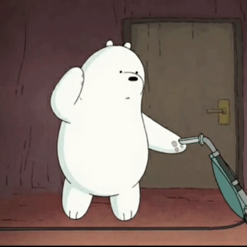 Cleaning Vacuum GIF - Cleaning Vacuum Ice Bear GIFs