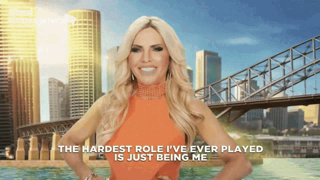 a woman says the hardest role i 've ever played is just being me in front of a city