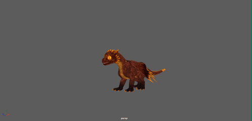 a computer generated image of a dragon with a gray background