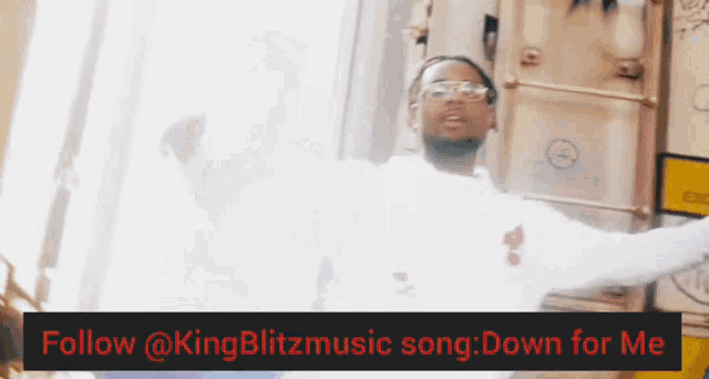 a king blitz music song down for me is being advertised