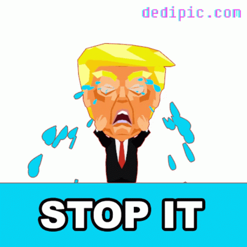 Trump Cry Stop It GIF