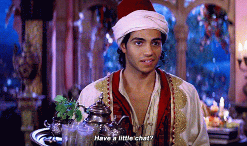 Aladdin Have A Little Chat GIF - Aladdin Have A Little Chat Wanna Chat GIFs