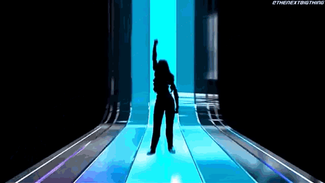 a purple and blue background with the word evolution on it