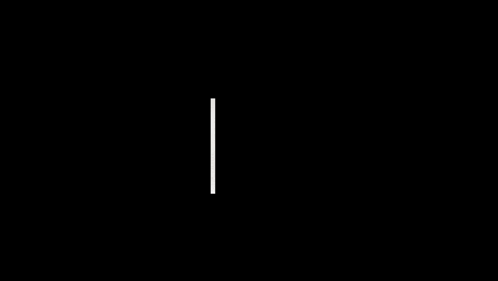 a white line is moving in the dark on a black background