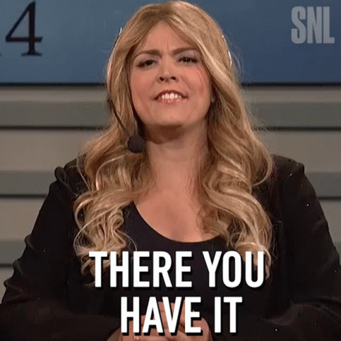 There You Have It Cecily Strong GIF - There You Have It Cecily Strong Saturday Night Live GIFs