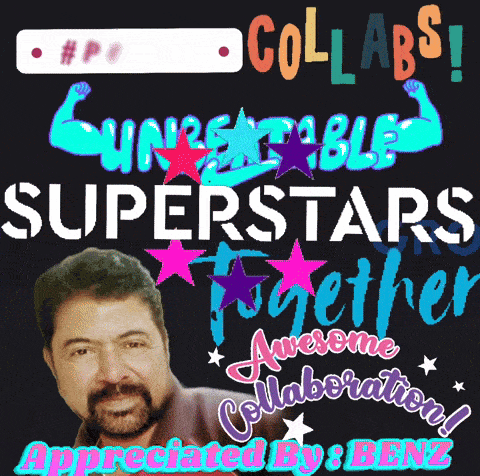 a poster that says ' superstars together ' on it