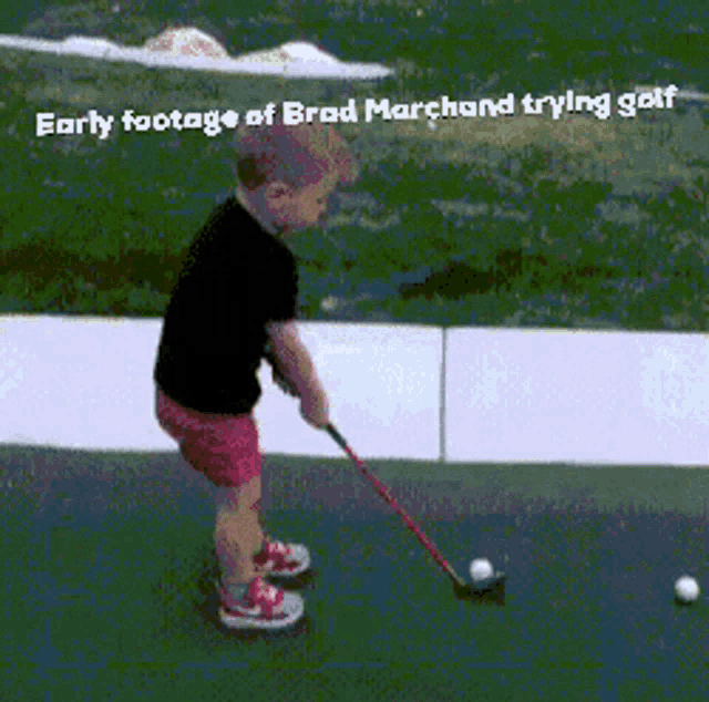Brad Marchand Swing And Miss GIF - Brad Marchand Swing And Miss Golf GIFs