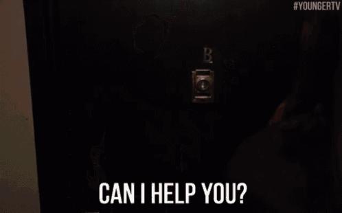 a man in a bathrobe is asking if he can help you