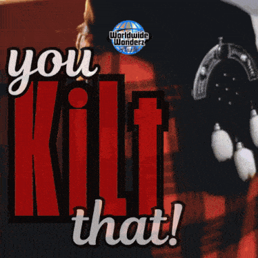 a poster that says ' you kill that ' in white letters