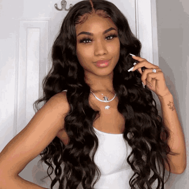 Pure Wavy Wigs Wavy Hair Texture Lace Front Wigs GIF - Pure Wavy Wigs Wavy Hair Texture Lace Front Wigs Wavy Lace Wigs GIFs