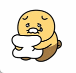 a cartoon character is holding a pillow in his hands .