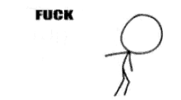 a stick figure with the words `` i 'm out '' written on it .