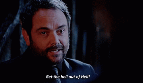 Crowley Supernatural GIF - Crowley Supernatural Hell GIFs