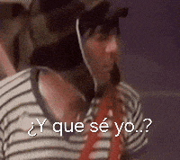 a man wearing a striped shirt and a red tie says que se yo