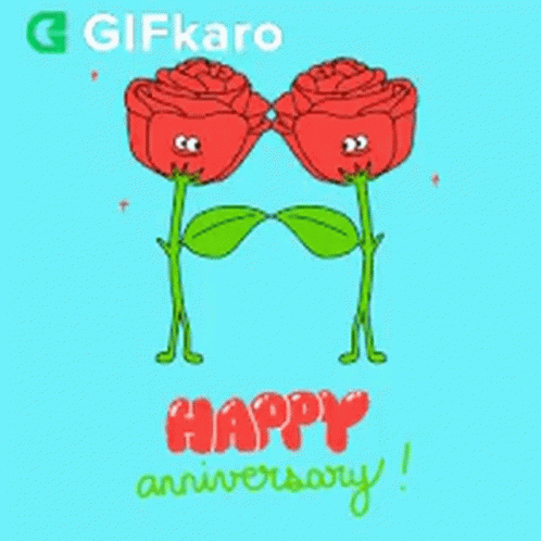 Happy Anniversary Gifkaro GIF - Happy Anniversary Gifkaro Heres To Another Year Of Being Together GIFs
