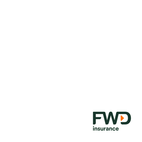 a fwd insurance logo is next to an orange cloud