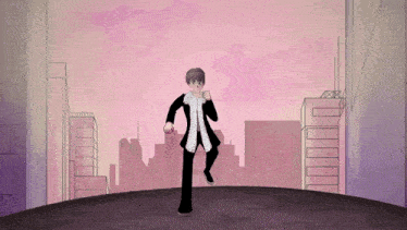 a cartoon drawing of a man in a suit and tie