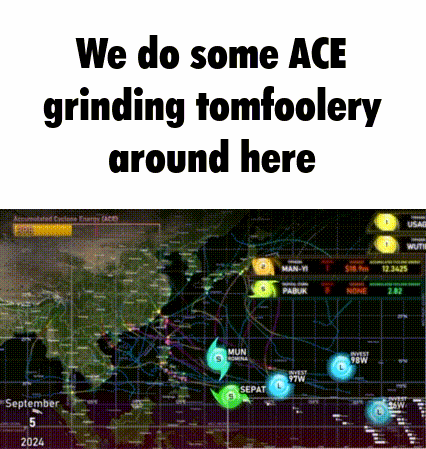 a poster that says we do some ace grinding tomfoolery around here on top of a map