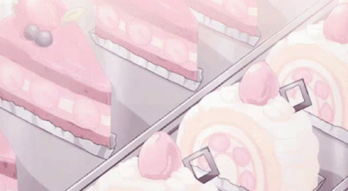 Food Anime GIF - Food Anime Anime Pink GIFs