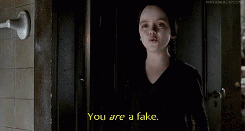 You Are Fake GIF - The Addams Family Wednesday Addams You Are Fake GIFs