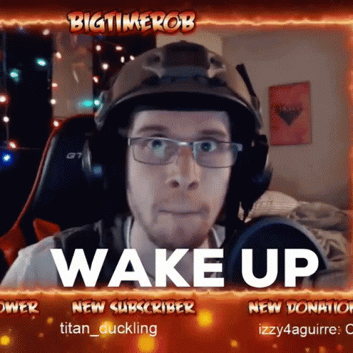 Bigtimerob Wake Up GIF - Bigtimerob Wake Up Time To Wake Up GIFs
