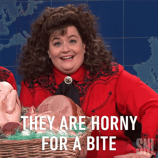 They Are Horny For A Bite Wylene Starkie GIF - They Are Horny For A Bite Wylene Starkie Saturday Night Live GIFs