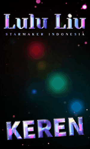 a poster that says lulu liv starmaker indonesia keren