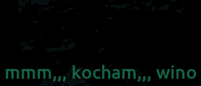 a screenshot of a video game that says ' mmm kocham ' on it