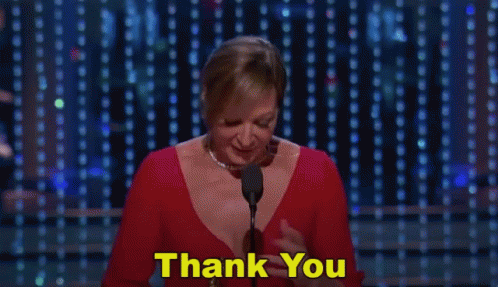 Thank You Alison Janney GIF - Thank You Alison Janney Best Supporting Actress GIFs
