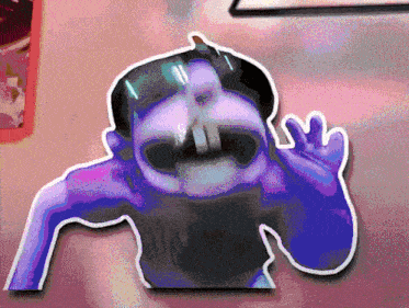 a cartoon drawing of a man with a mustache