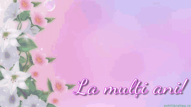 a greeting card that says de florii on it
