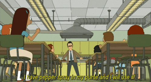 Bob'S Burgers Pepper Spray GIF