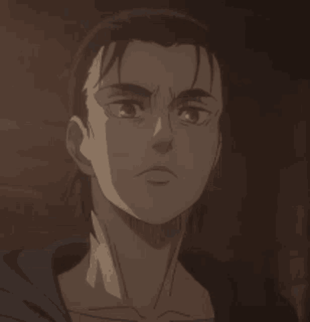 a close up of a person 's face in an anime .