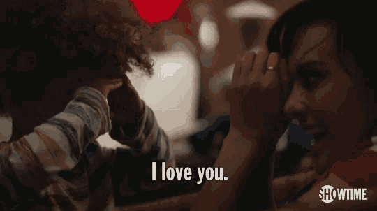 a showtime ad shows a woman touching a child 's face and saying " i love you "