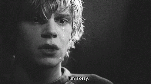 Sorry Crying GIF - Sorry Crying Evan Peters GIFs