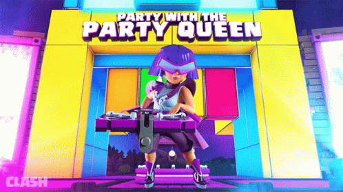 Party With The Party Queen Clash Royale GIF - Party With The Party Queen Party Queen Clash Royale GIFs