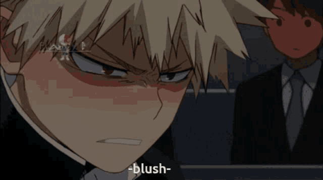 a close up of a person 's face with the word blush on the bottom right