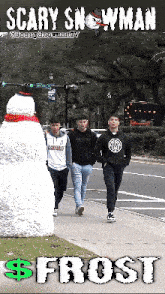 Scary Snowman Frost GIF - Scary Snowman Frost Miami GIFs