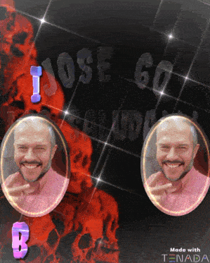 a picture of a man with the name jose 60 behind him