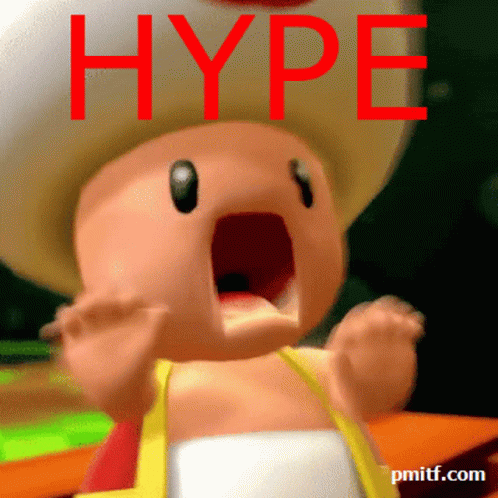 Toad Hype Hype GIF - Toad Hype Hype Mario Bros GIFs