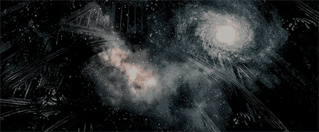 a computer generated image of a galaxy with a black background