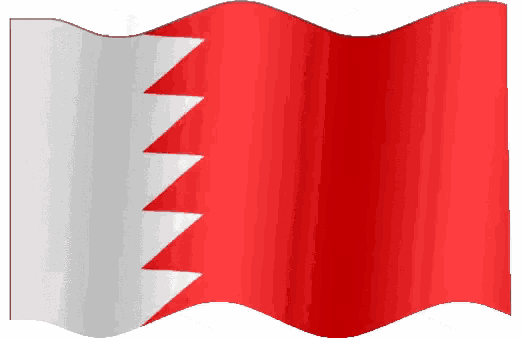 a red and white flag with a white stripe on the top