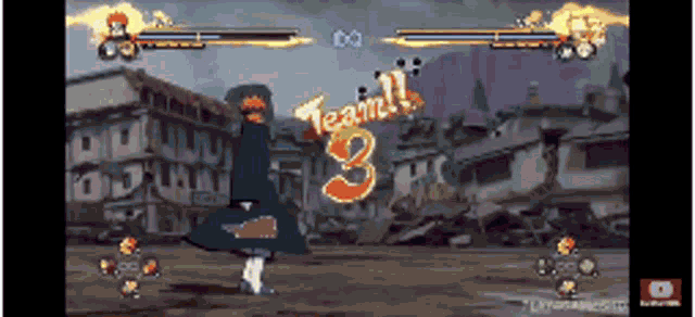 a video game is being played on a cell phone and the number 9 is visible on the screen .