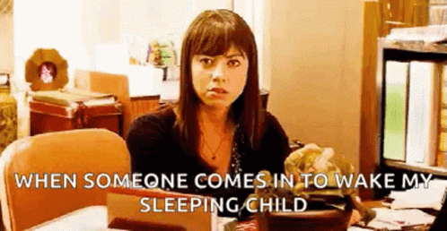 Angry Face Scissor GIF - Angry Face Scissor When Someone Comes In To Wake My Sleeping Child GIFs