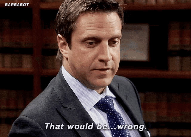 Rafael Barba Barbabot GIF - Rafael Barba Barbabot That Would Be Wrong GIFs