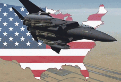 America Fighter Jet GIF