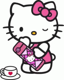 Hello Kitty Coffee GIF - Hello Kitty Coffee GIFs