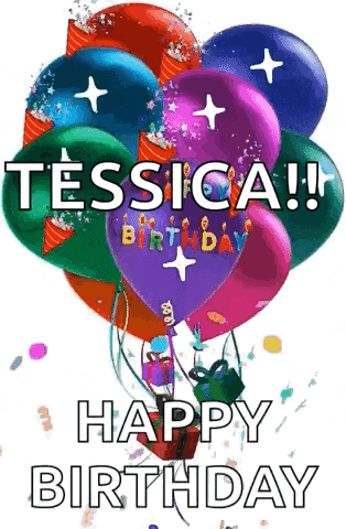 a bunch of colorful balloons with the words `` happy birthday '' on them .