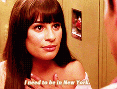 Glee Rachel Berry GIF - Glee Rachel Berry I Need To Be In New York GIFs