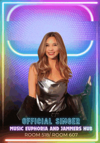 a poster for the official singer music euphoria and jammers hub room 518/room 607
